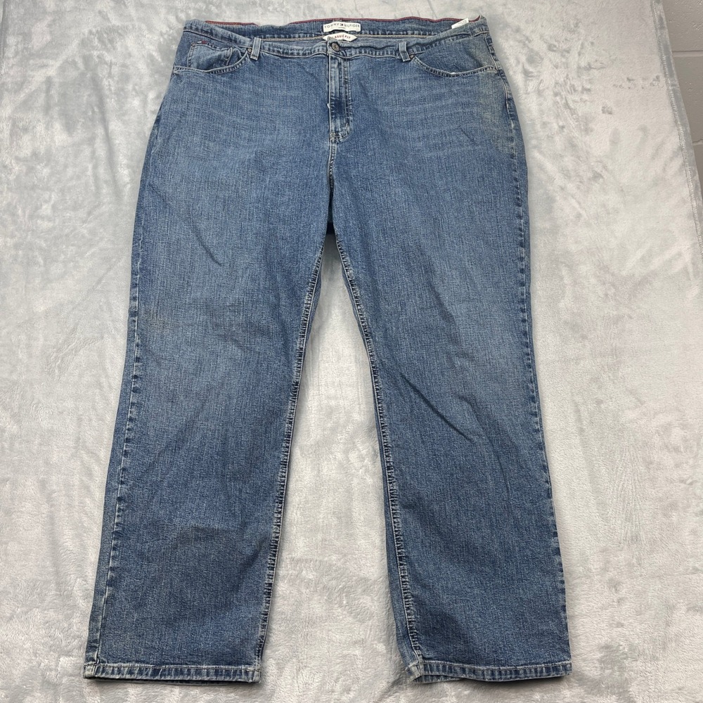 Tommy Hilfiger Straight Leg‎ Jeans Women's Size 24R Blue Wash Denim Mid Rise